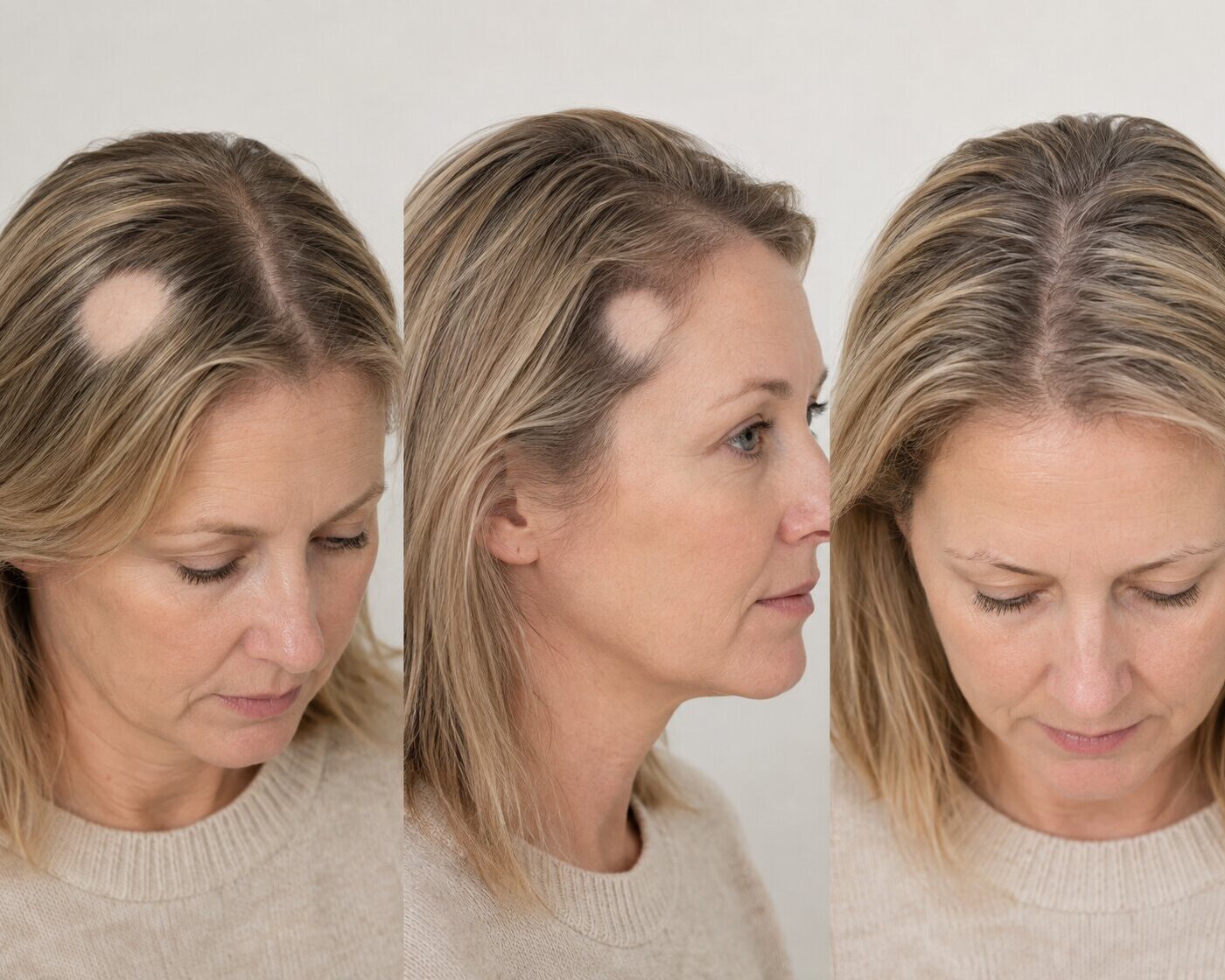 Verschillende herkenbare patronen van alopecia areata