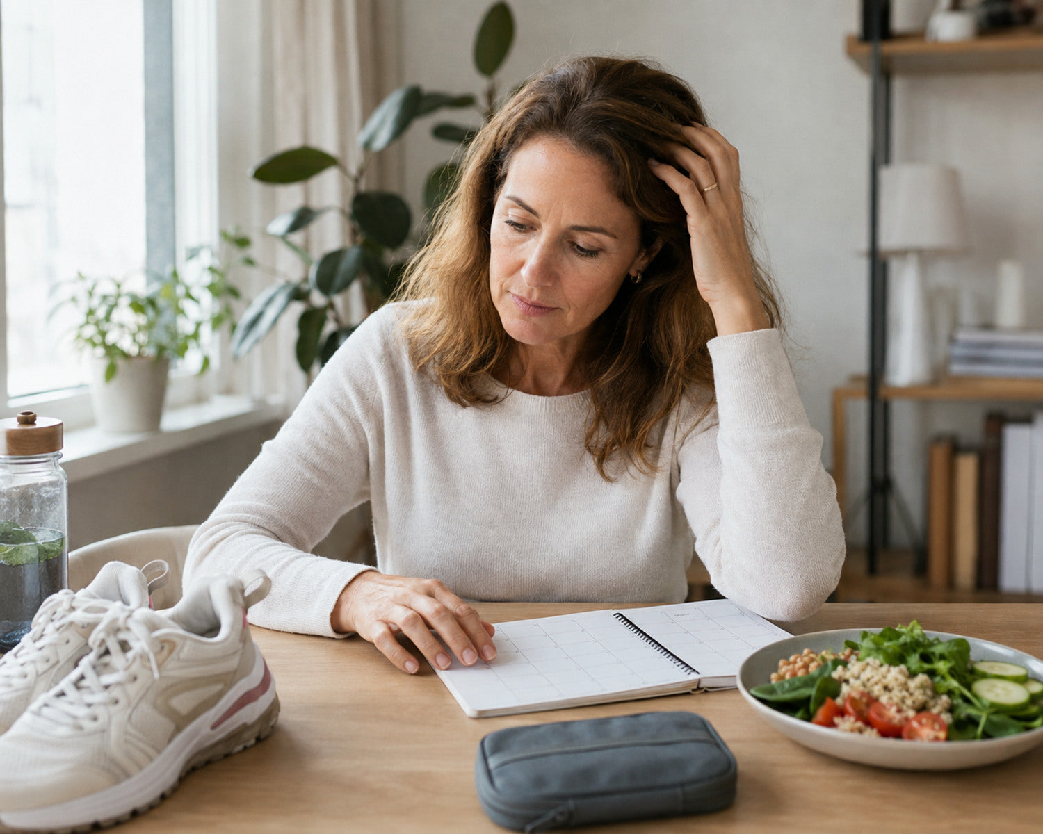 Woman maps out various possible factors contributing to long-term hair loss